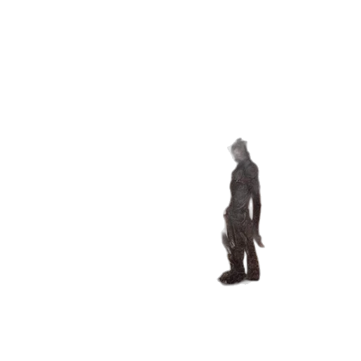 robot, creature, staff, jacket transparent PNG cut-out