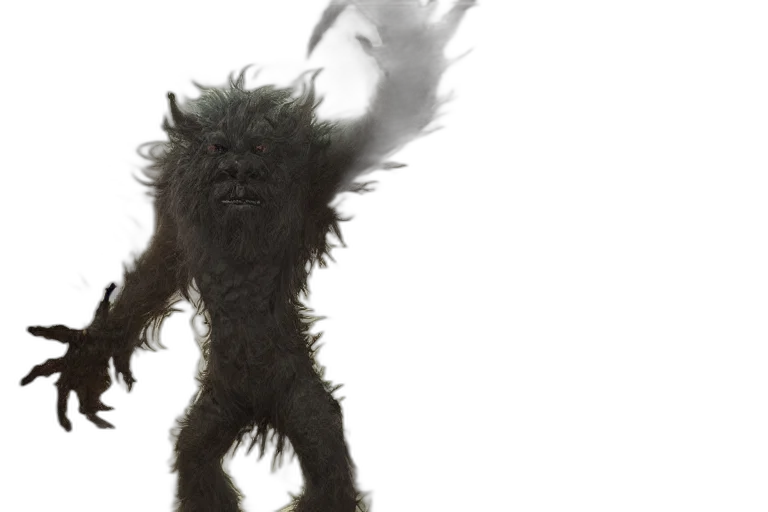creature, hair, animal, dragon transparent PNG cut-out
