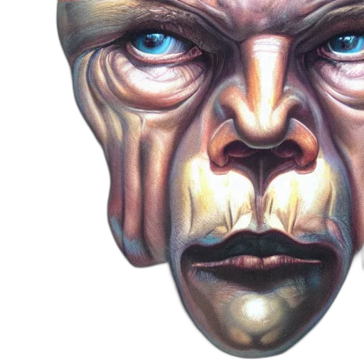 face, mask, robot, creature transparent PNG cut-out