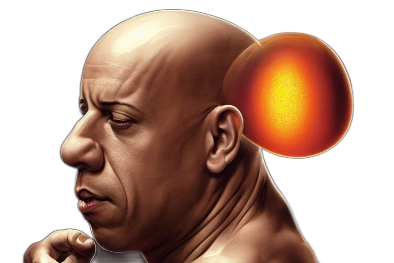 face, mask, photorealistic, concept art, comic book art, outer space, vin, diesel transparent PNG cut-out