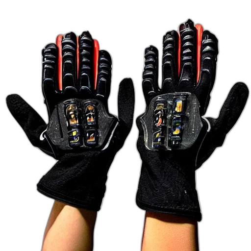 cyberpunk, gloves transparent PNG cut-out