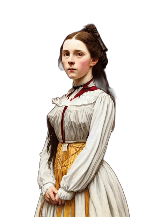 dress, staff, face, photorealistic, oil painting, concept art, pixel art, symmetry transparent PNG cut-out