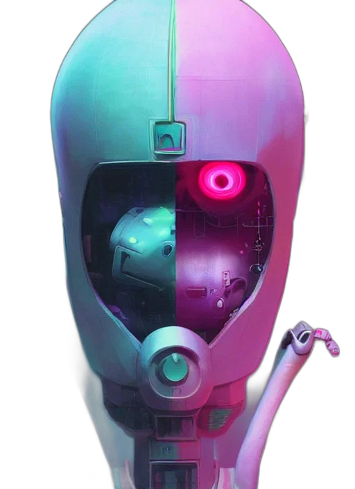 robot, mask, weapon, face transparent PNG cut-out