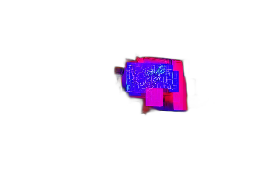 jewelry, weapon, robot, crown, vaporwave, 3d render, pixel art, cyberpunk transparent PNG cut-out