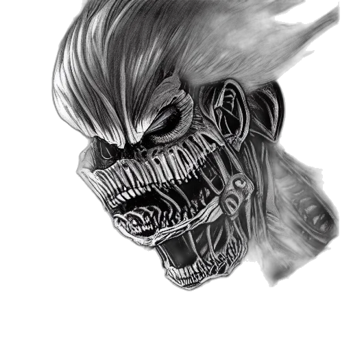 mask, face, creature, concept art transparent PNG cut-out