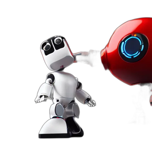 robot, 3d render, concept art, bird, sitting, hand, hi-tech, cyborg transparent PNG cut-out