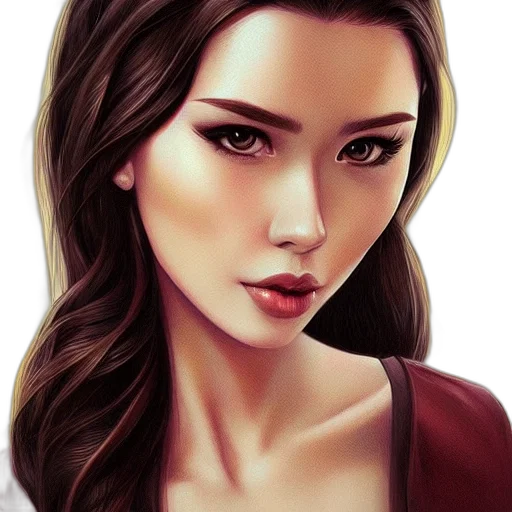 face, jewelry, photorealistic, fantasy art transparent PNG cut-out