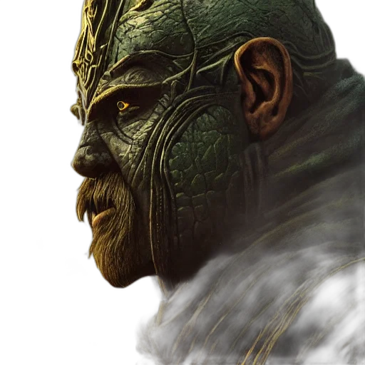 mask, face, creature, concept art, fantasy art, comic book art, photorealistic, elder transparent PNG cut-out