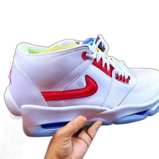 shoes, 3d render, smarties, air transparent PNG cut-out