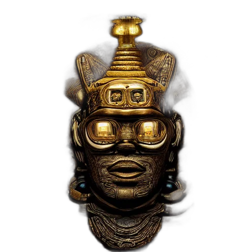 crown, mask, jewelry, face, concept art, photorealistic, fantasy art, 3d render transparent PNG cut-out