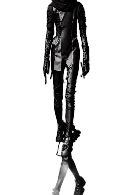 robot, jacket, staff, creature transparent PNG cut-out