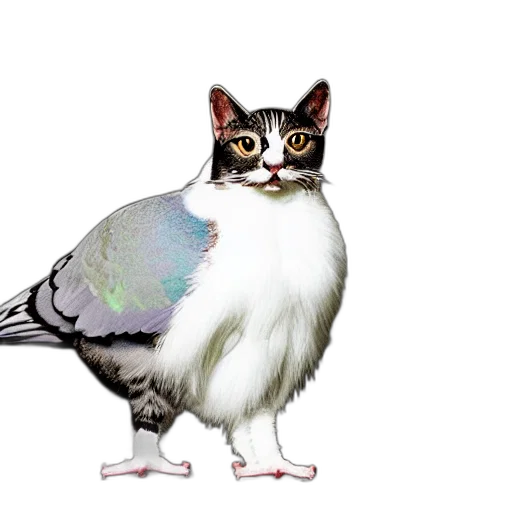animal, creature, staff, robot, concept art, 3d render, photorealistic, vaporwave transparent PNG cut-out