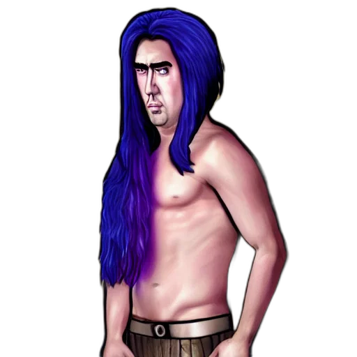 hair, concept art, fantasy art, cartoon transparent PNG cut-out