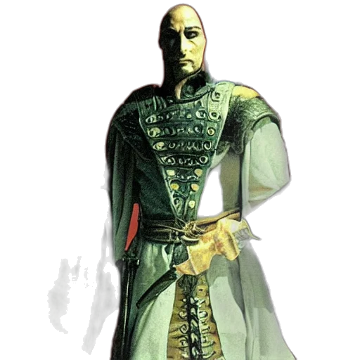 staff, sword, mask, concept art, fantasy art, comic book art, pixel art, green transparent PNG cut-out