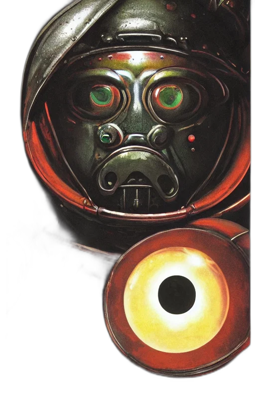 mask, robot, face, creature transparent PNG cut-out