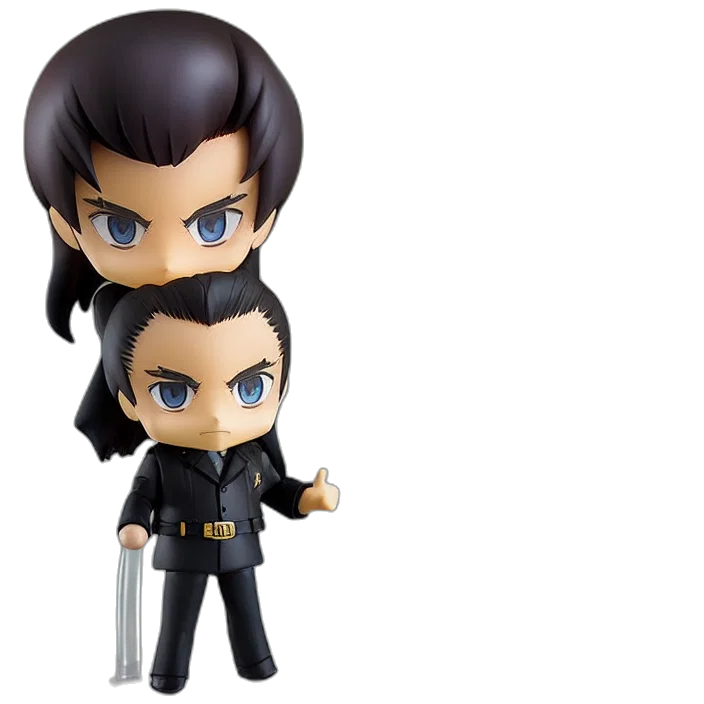 3d render, johnny, cash, anime transparent PNG cut-out