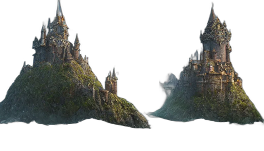 concept art, fantasy art, 3d render, photorealistic transparent PNG cut-out