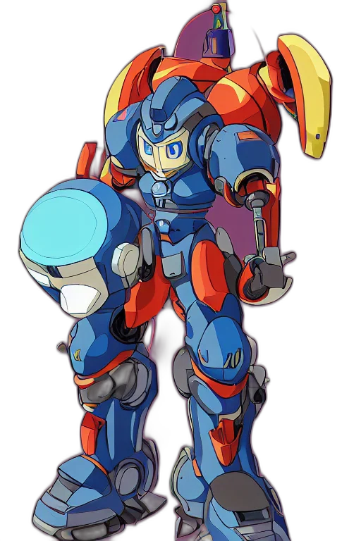 robot, weapon, concept art, pixel art transparent PNG cut-out