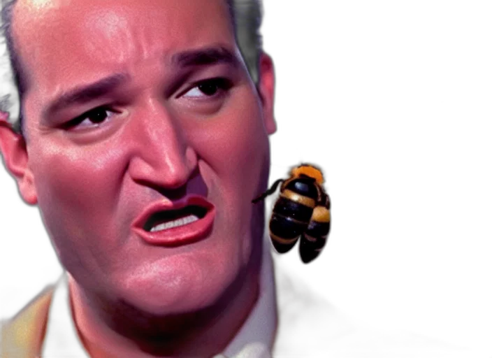 creature, film, still, ted, cruz, bees, coming, out transparent PNG cut-out