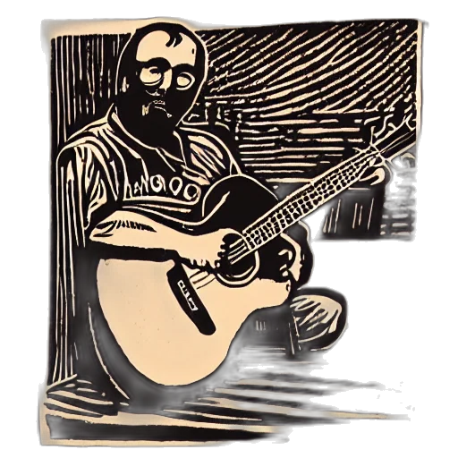 cartoon, photorealistic, pencil sketch, concept art, woodcut, john, fahey transparent PNG cut-out