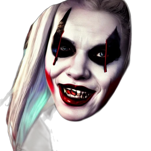 mask, face, creature, comic book art transparent PNG cut-out
