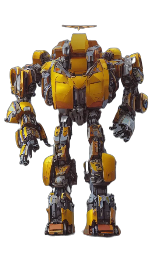 robot, weapon, concept art, 3d render transparent PNG cut-out