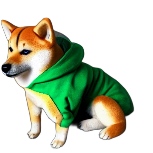 jacket, animal, creature, hat, 3d render, vaporwave, pixel art, concept art transparent PNG cut-out