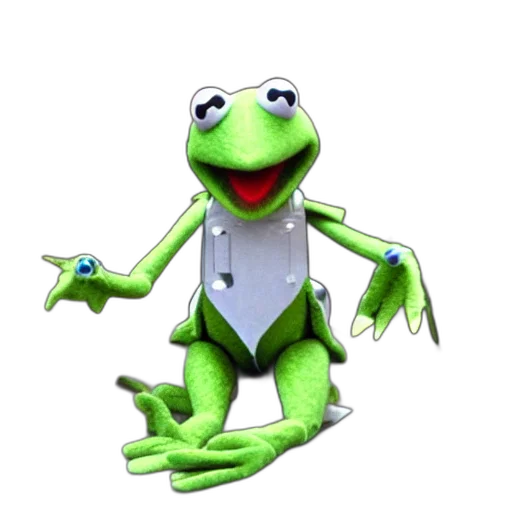 staff, animal, dragon, jacket, 3d render, concept art, photorealistic, kermit transparent PNG cut-out
