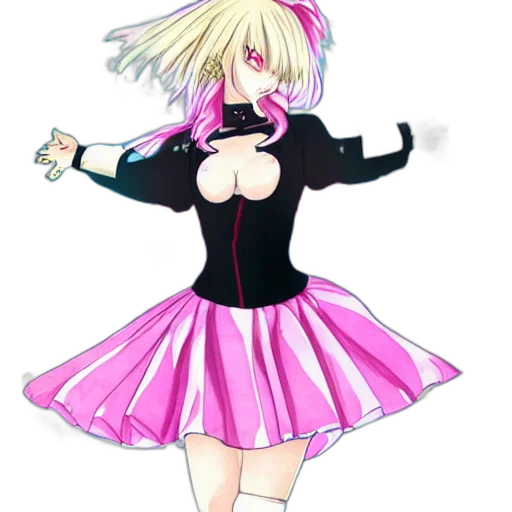 dress, jacket, anime, concept art transparent PNG cut-out