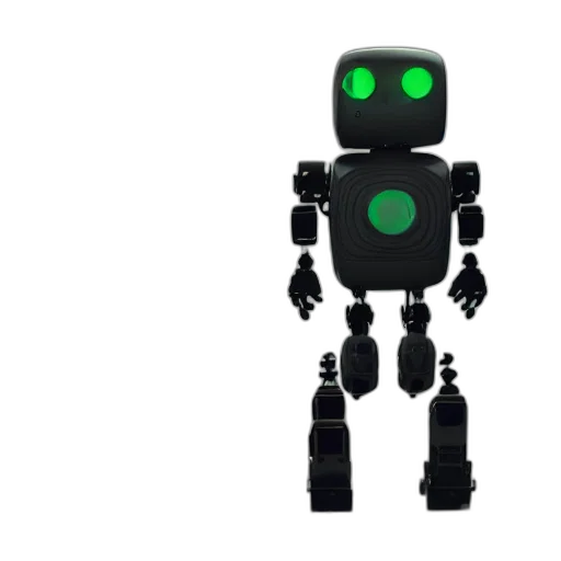 robot, 3d render, concept art, cyberpunk transparent PNG cut-out