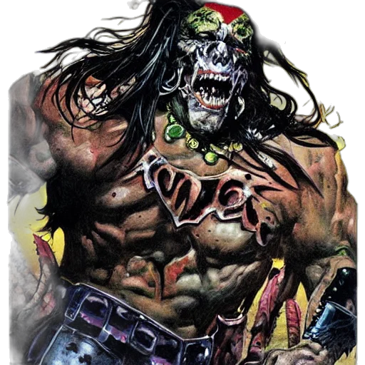 face, mask, comic book art, concept art, photorealistic, fantasy art, thrash, comic transparent PNG cut-out