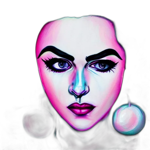 face, jewelry, mask, photorealistic transparent PNG cut-out