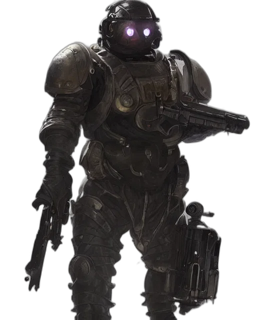 robot, weapon, staff, creature transparent PNG cut-out