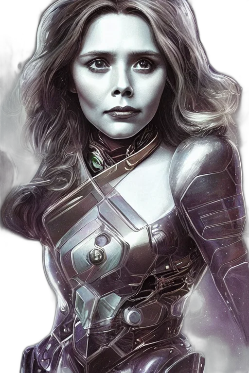 robot, face, comic book art, fantasy art transparent PNG cut-out