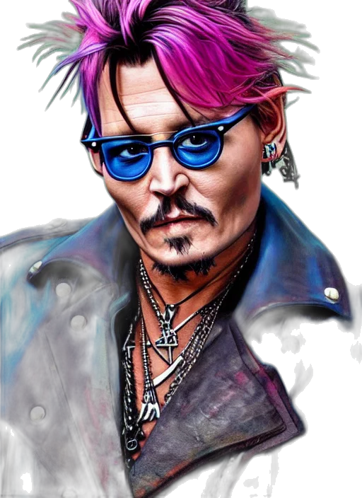 jacket, photorealistic, cyberpunk, cartoon transparent PNG cut-out