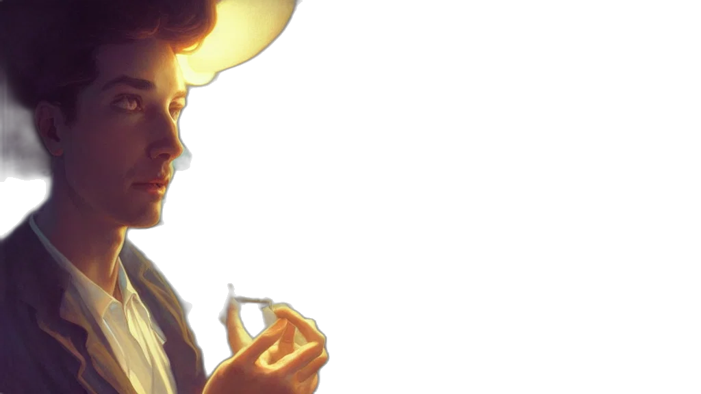 hat, concept art, photorealistic, oil painting transparent PNG cut-out
