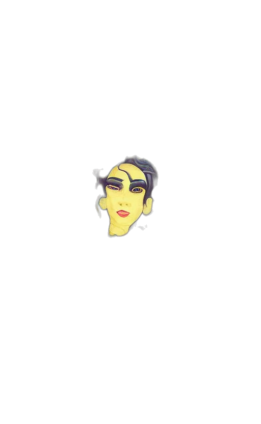 face, mask, staff, creature transparent PNG cut-out