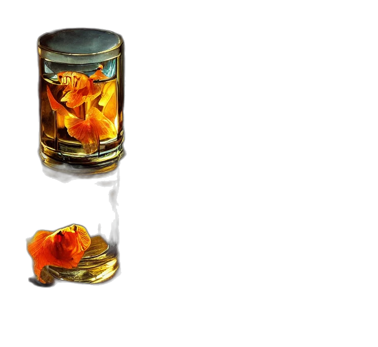 bottle, food, photorealistic, oil painting transparent PNG cut-out