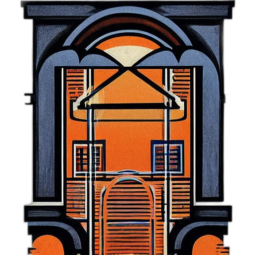 furniture, building, robot, face, concept art, pixel art, 3d render, cartoon transparent PNG cut-out