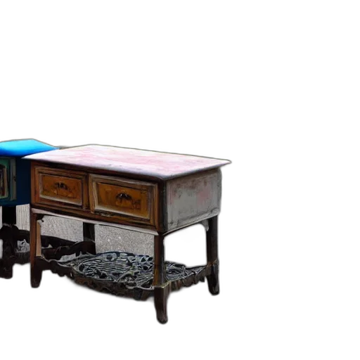 furniture, jewelry, 3d render, photorealistic, concept art, pixel art, blue, side transparent PNG cut-out
