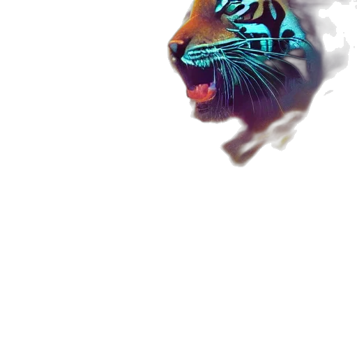 dragon, creature, mask, face, concept art, fantasy art, vaporwave, 3d render transparent PNG cut-out