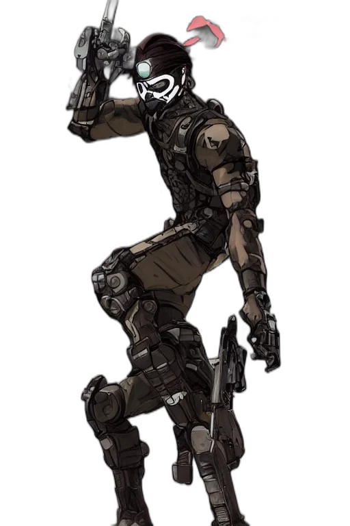 robot, weapon, concept art, pixel art transparent PNG cut-out