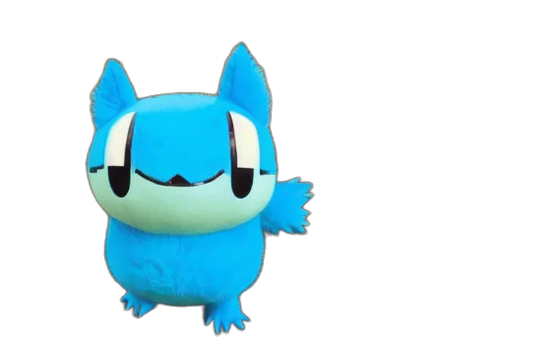 creature, animal, staff, mask, 3d render, concept art, fantasy art, pixel art transparent PNG cut-out