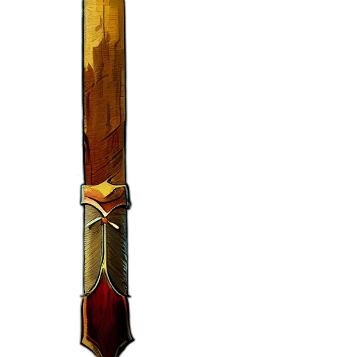 sword, staff, weapon, crown transparent PNG cut-out