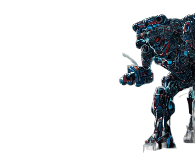 robot, weapon, dragon, creature transparent PNG cut-out