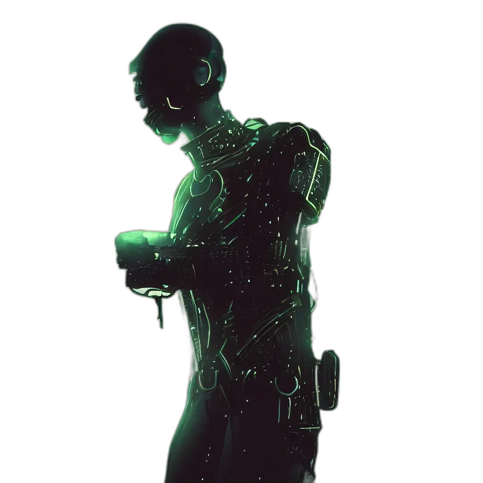 robot, creature, cyberpunk, concept art transparent PNG cut-out