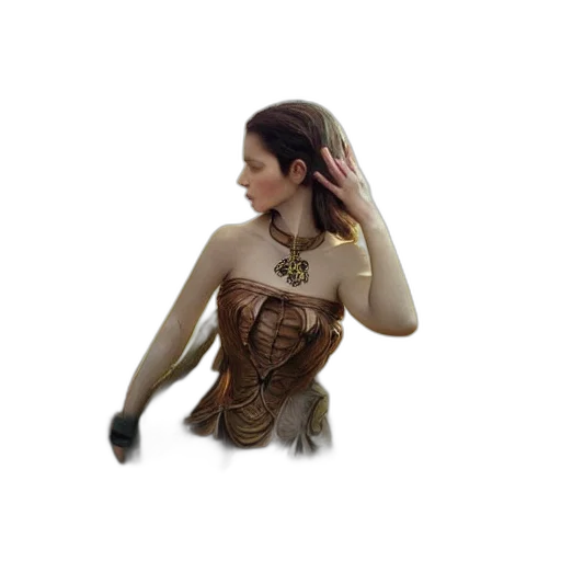 jewelry, dress, staff, jacket, fantasy art, concept art, 3d render, photorealistic transparent PNG cut-out