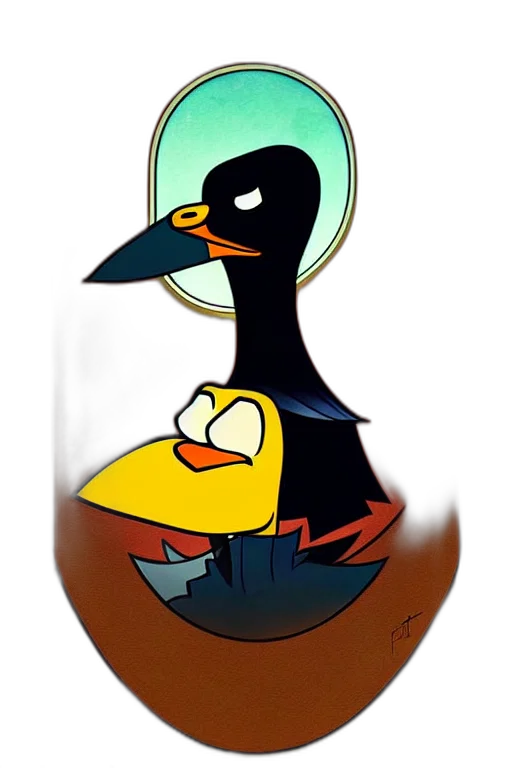 crown, animal, hat, cartoon, concept art, pixel art, comic book art, underwater transparent PNG cut-out