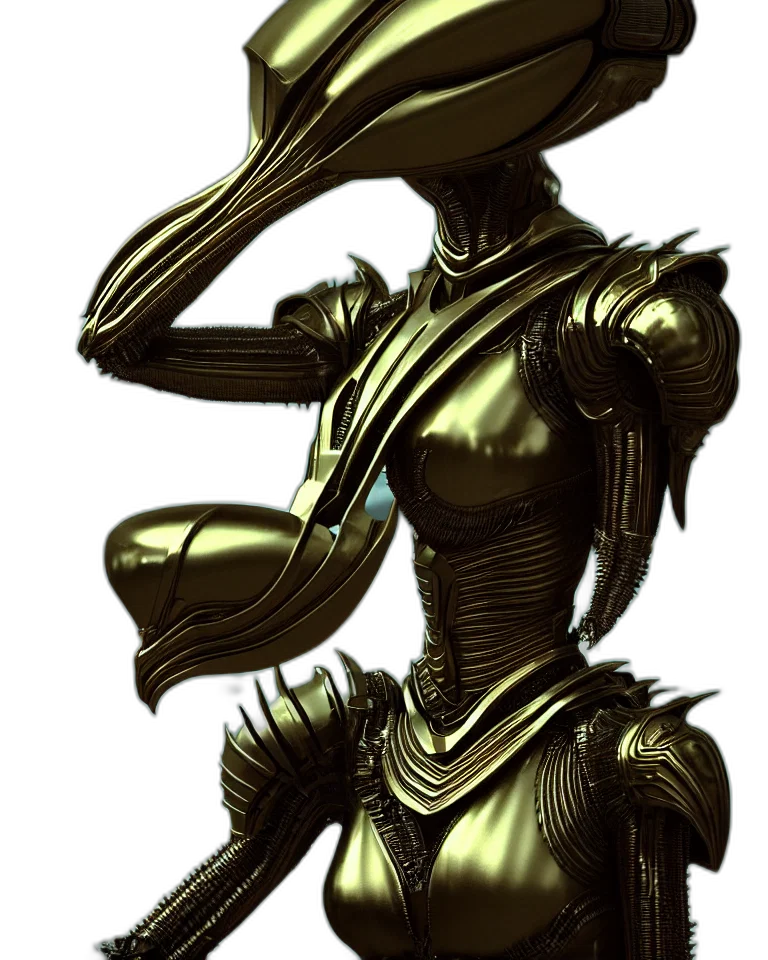 robot, mask, dress, staff, concept art, fantasy art, 3d render, comic book art transparent PNG cut-out
