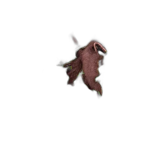 dragon, hair, creature, animal, pixel art, concept art, 3d render, photorealistic transparent PNG cut-out